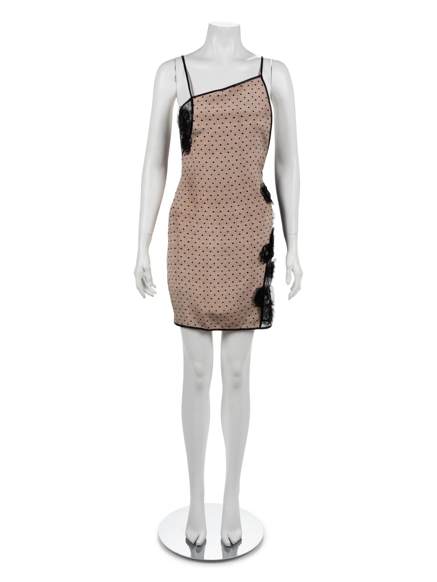 Geoffrey Beene Dress with Sheer Inserts, 1990s