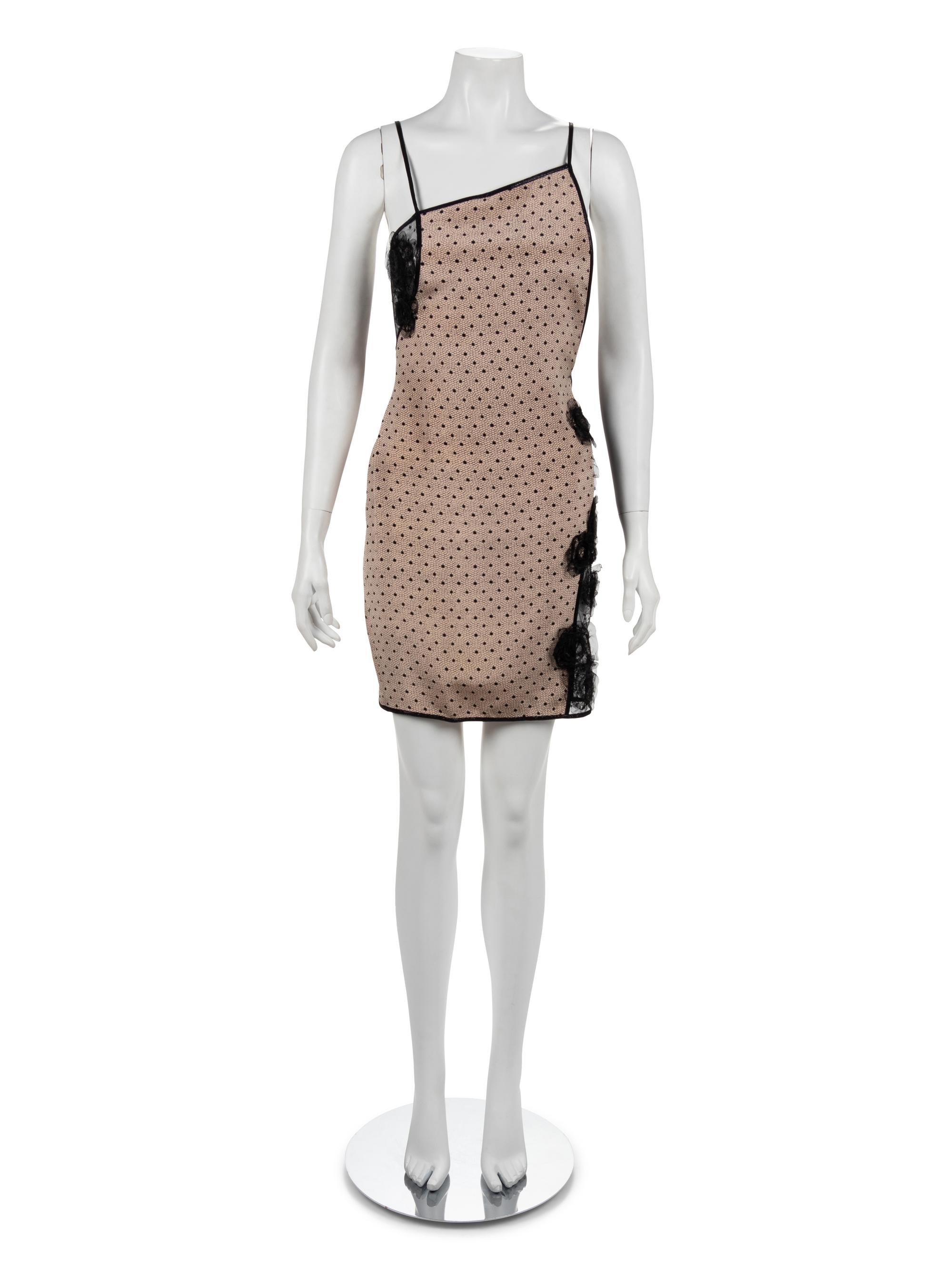 Geoffrey Beene Dress with Sheer Inserts, 1990s