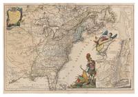 [MAPS & ATLASES]. BEAURAIN, Jean de (1696-1772). Carte De L'Amerique Septle. Pour servir a l'intelligence de la Guerre entre les Anglois et les Insurgents . Paris, 1777.