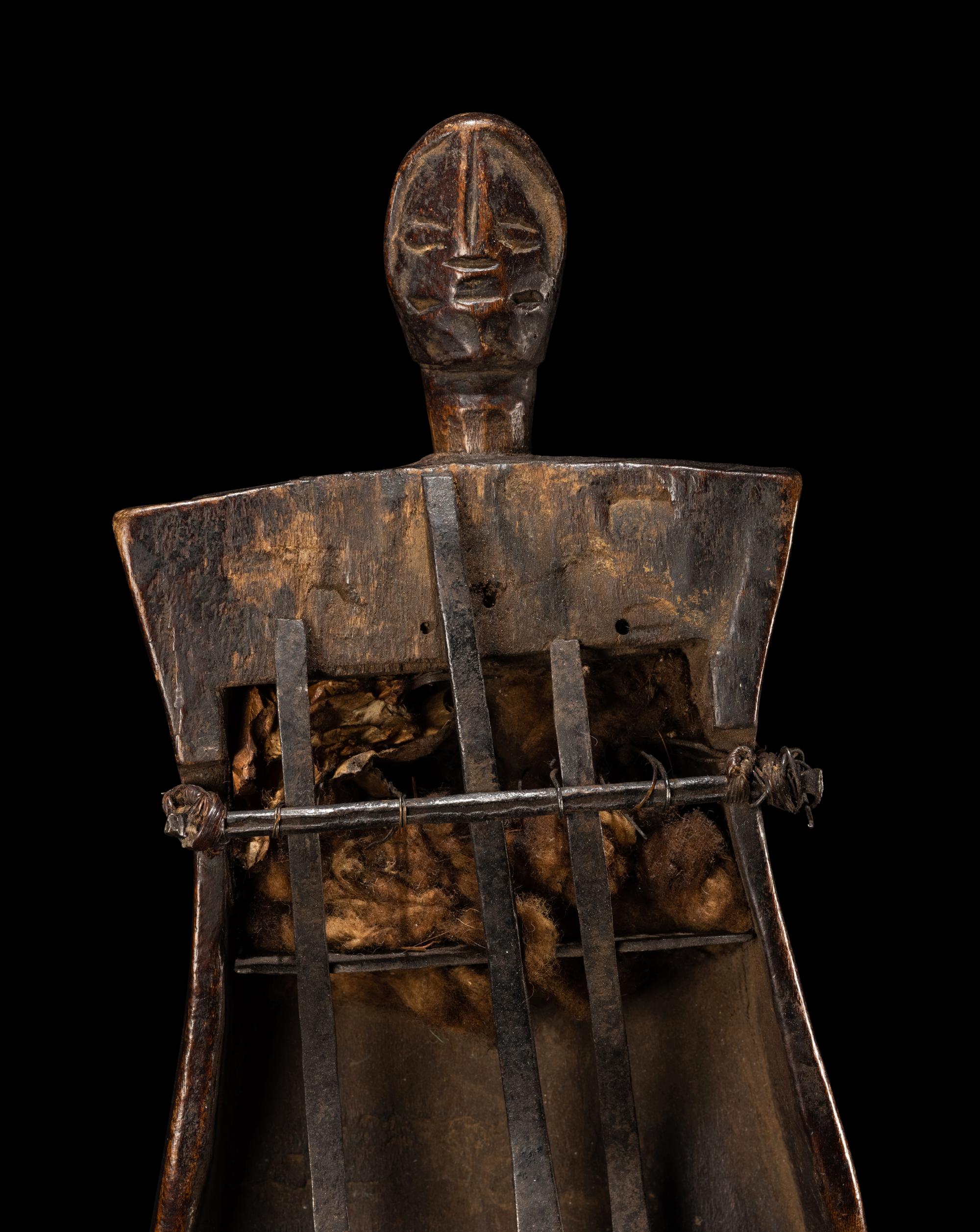 An African Wood Finger Harp