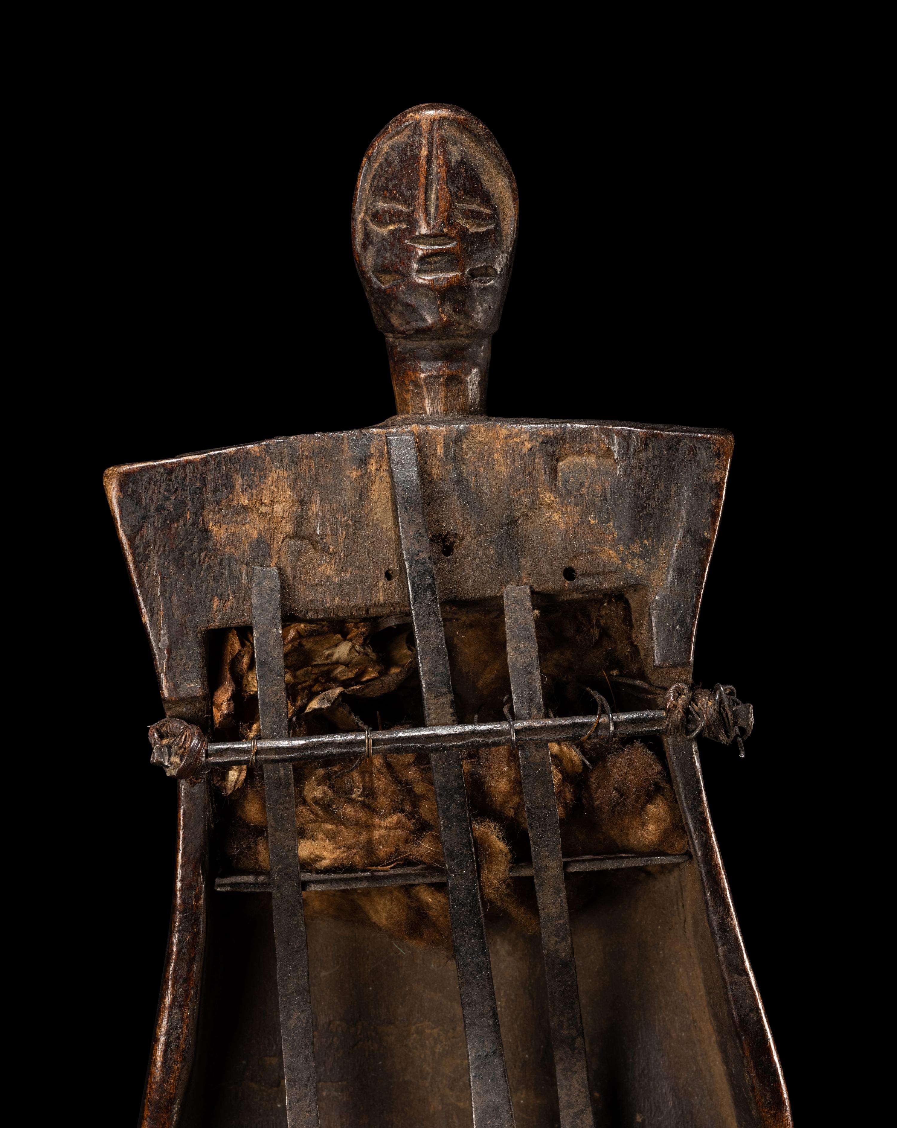 An African Wood Finger Harp