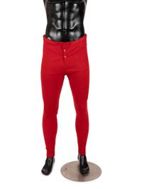 Two Men's Items: One Over Coat, One pair of Red Knit Underwear, 1890