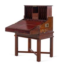 A Late George III/Early Regency Writing Slope and Letter Box