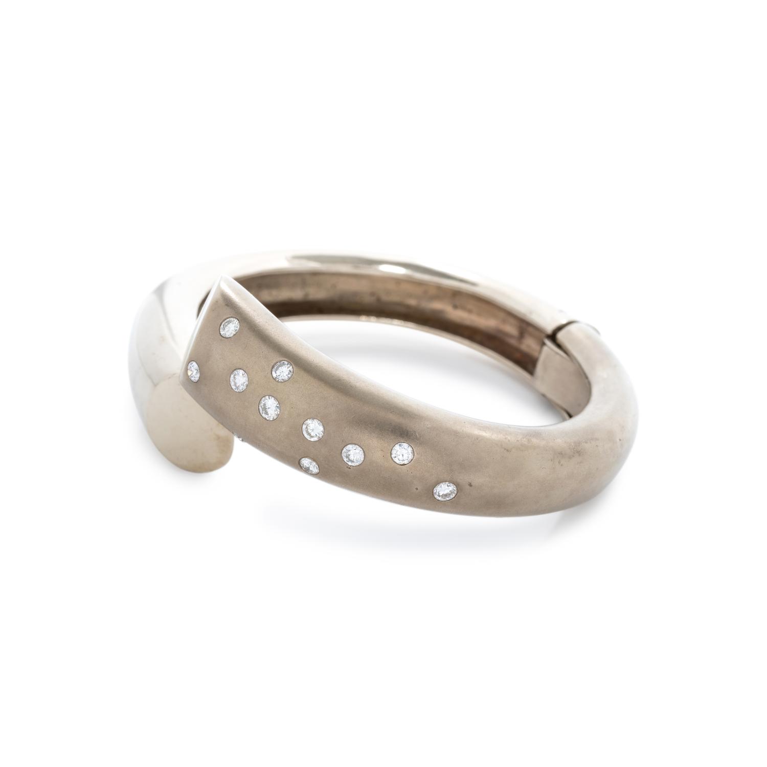 GOLD AND DIAMOND CUFF BRACELET