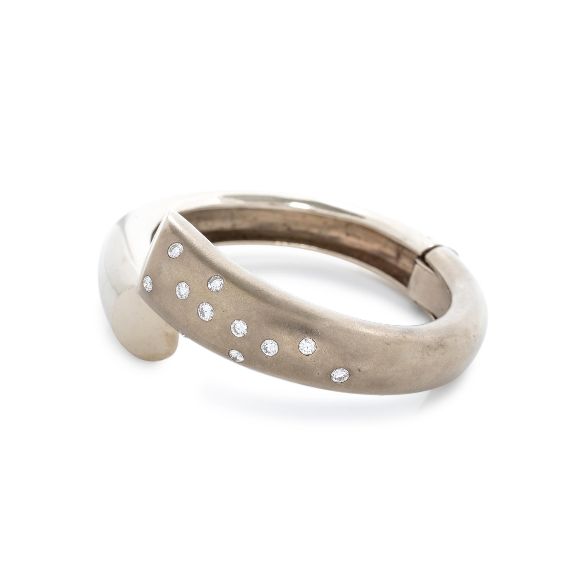 GOLD AND DIAMOND CUFF BRACELET