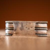 Navajo Arts and Crafts Guild Silver Cuff Bracelet