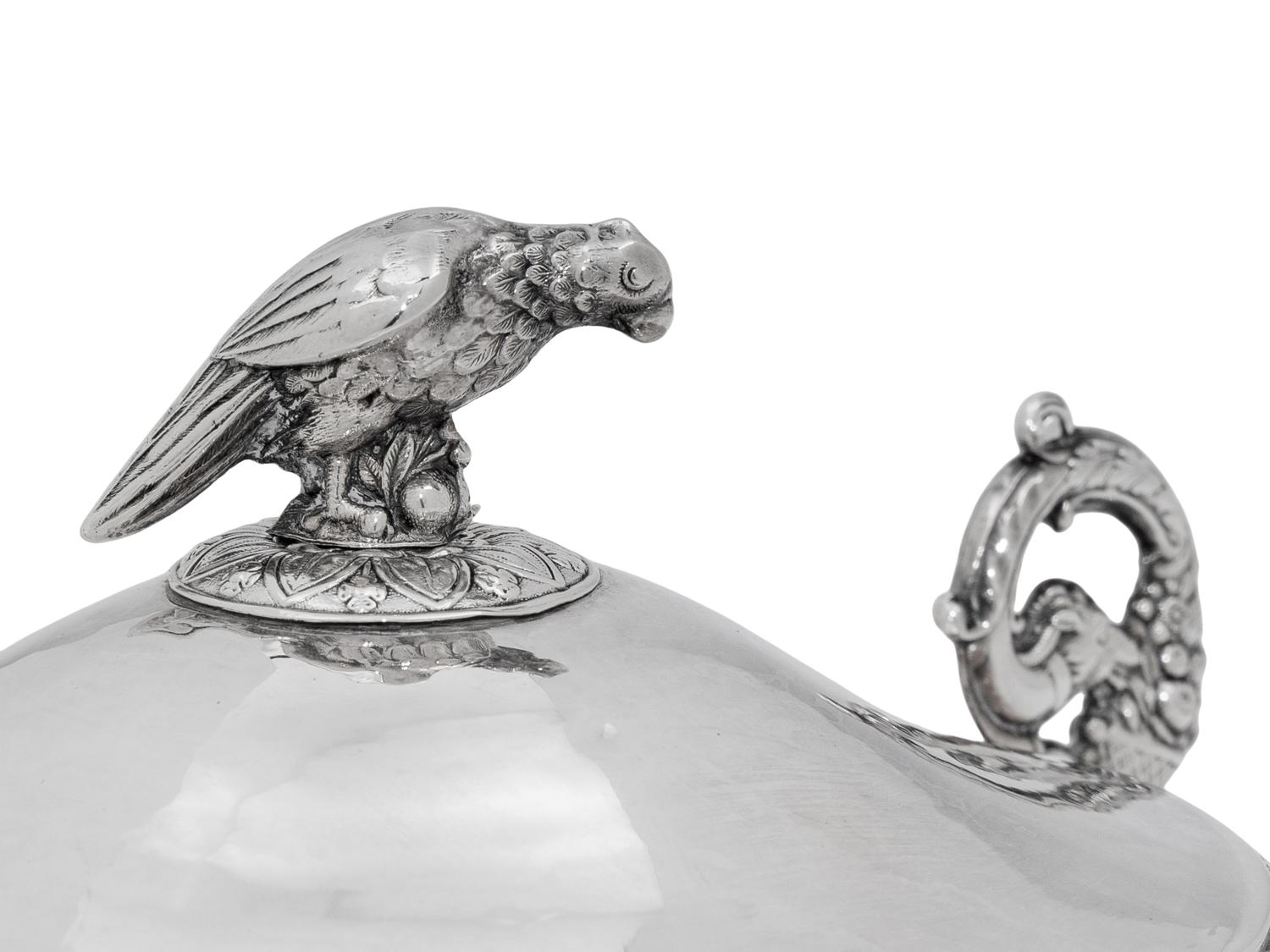 A French Silver Covered Bowl