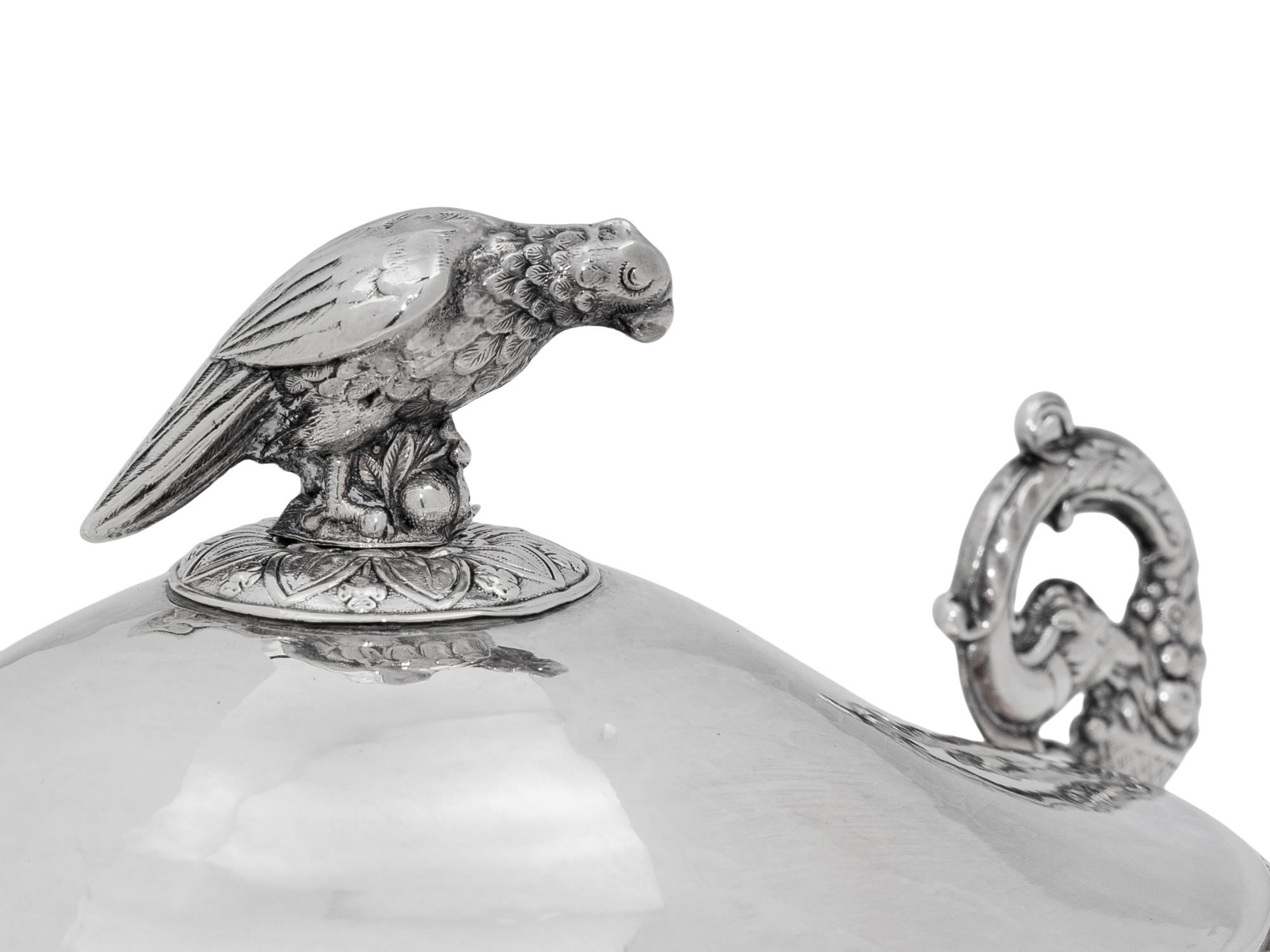 A French Silver Covered Bowl