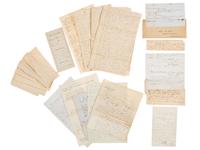 [WESTERN EXPANSION]. Large group of documents related to early settlers of Ohio's Western Reserve (the Connecticut Western Reserve), ca 1806-1890.