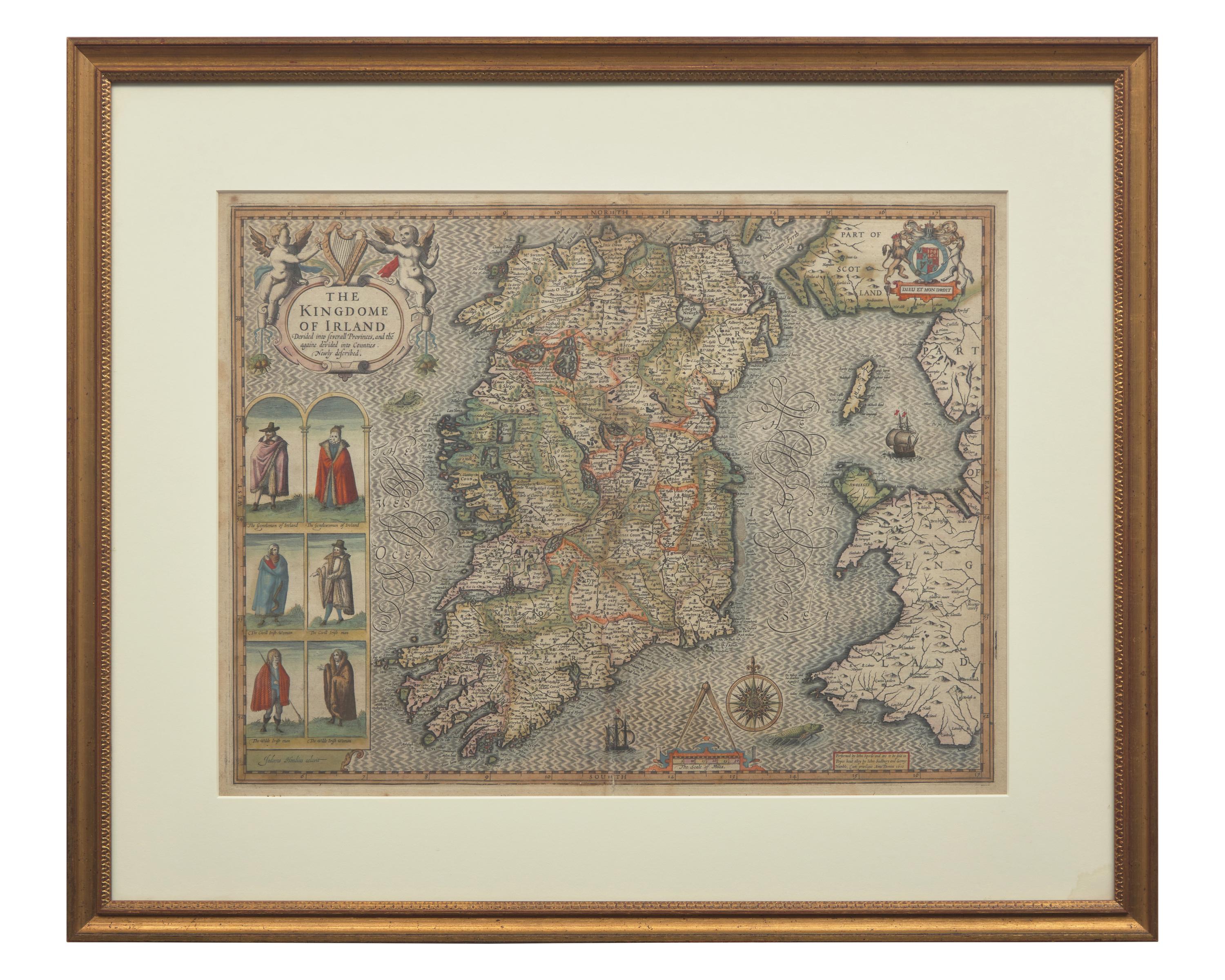 [Maps & Atlases] Speed, John. The Kingdome of Irland...
