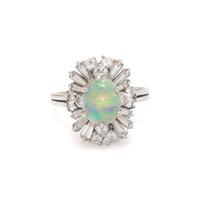 OPAL AND DIAMOND RING