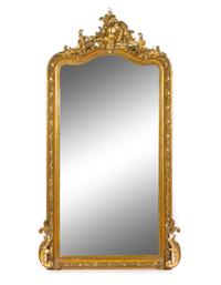 A Louis XV Style Giltwood Mirror