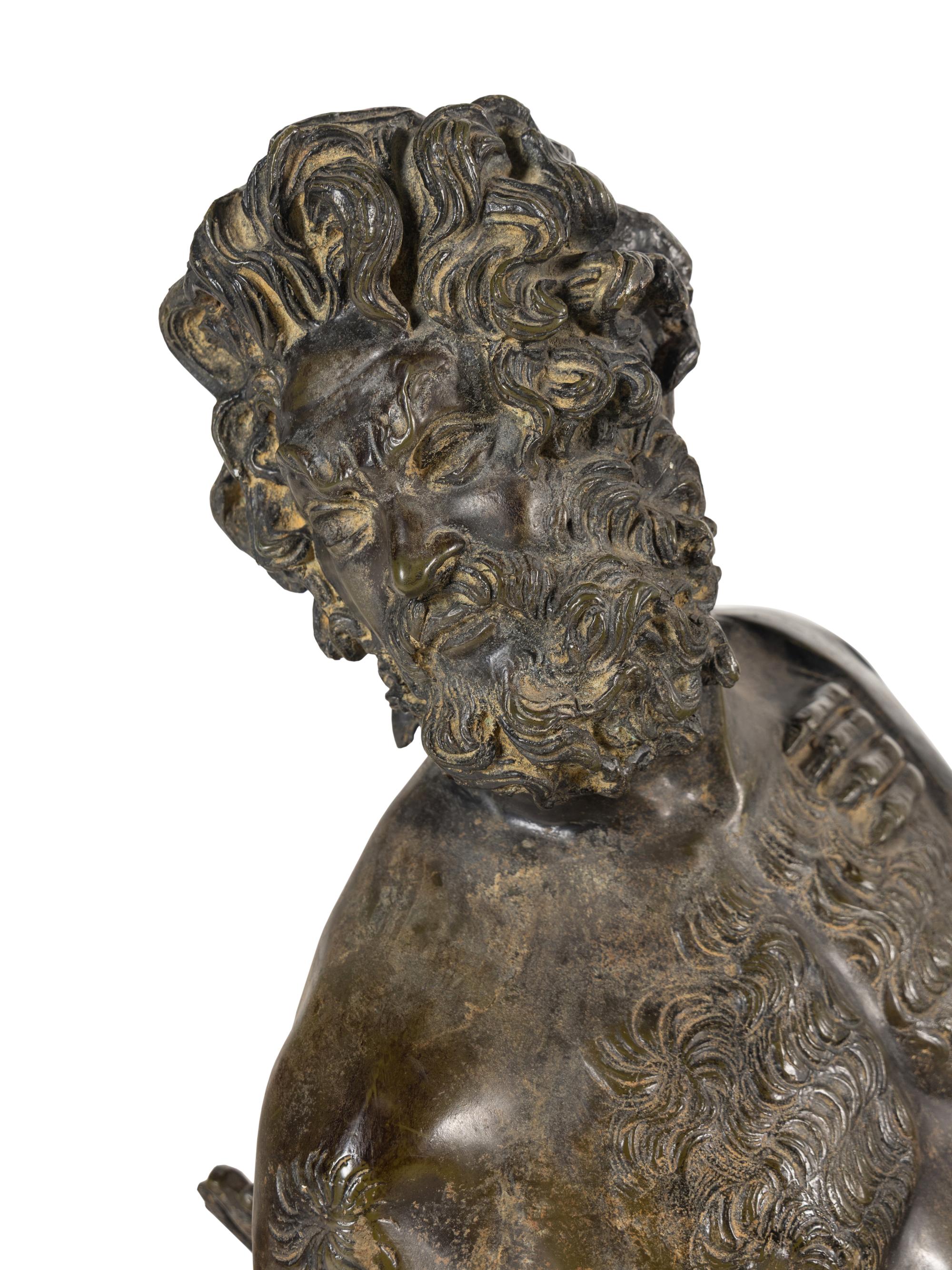 A Pair of Continental Patinated Bronze Furietti Centaurs