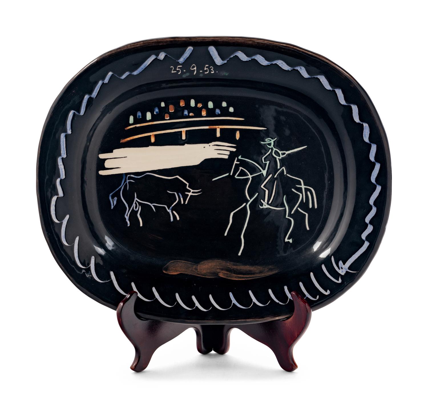 Corrida sur fond noir (A.R. 198), 1953