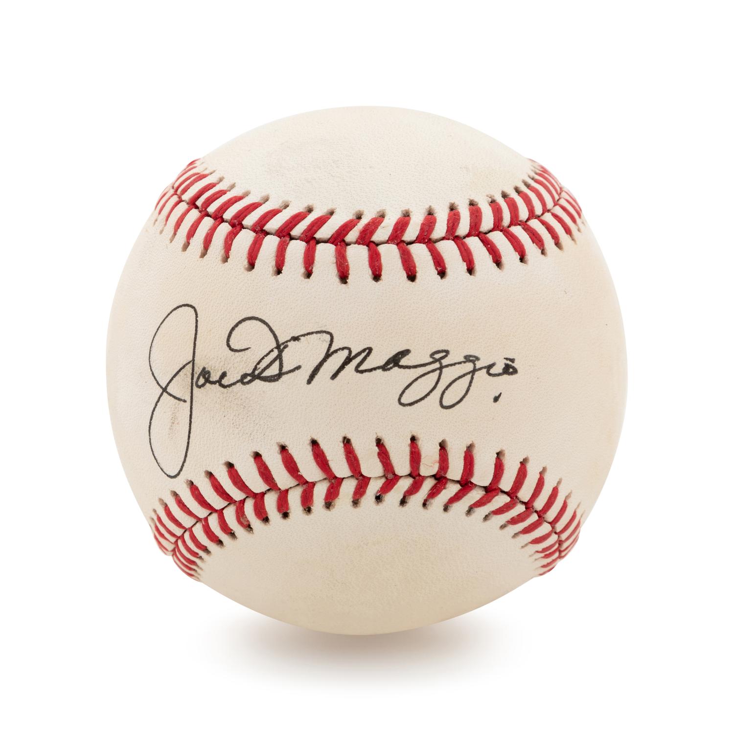 A Joe DiMaggio Single Signed Baseball