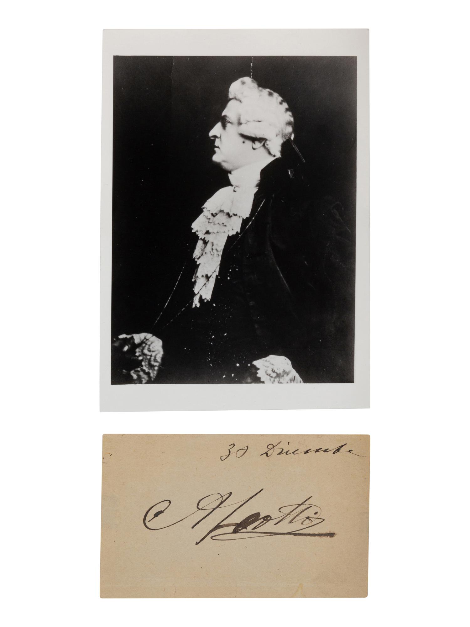 [19TH AND 20TH-CENTURY OPERA SINGERS]. A group of 7 photographs, cabinet photographs, photographic postcards, or photographic prints of opera singers from the 1890s-1900s, most signed, comprising images of: