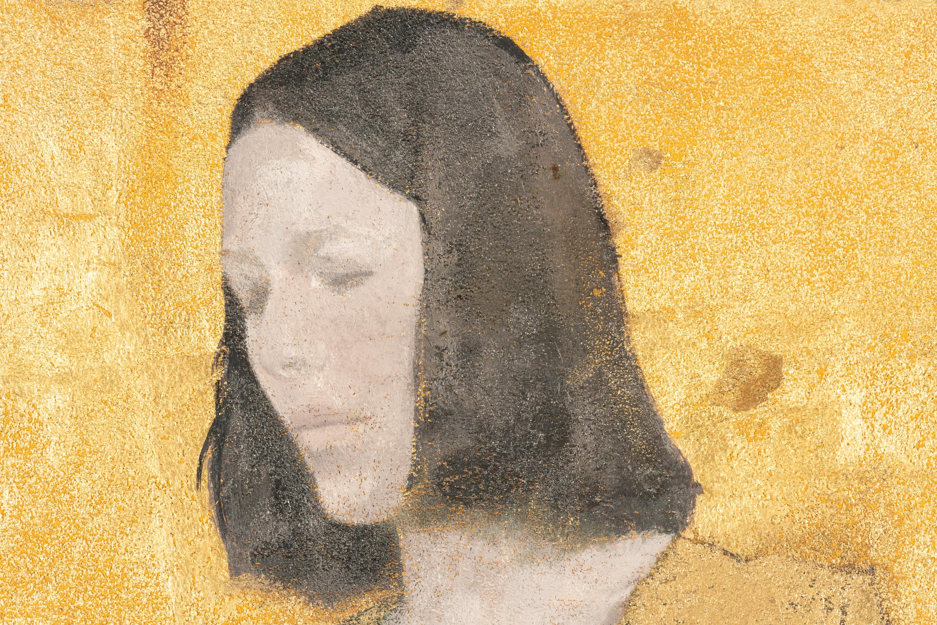 Study in Gold III [Portrait of Cecily Langdale] , 1977