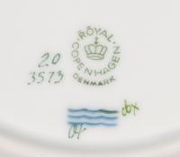 A Set of Twelve Royal Copenhagen Flora Danica Porcelain Salad Plates