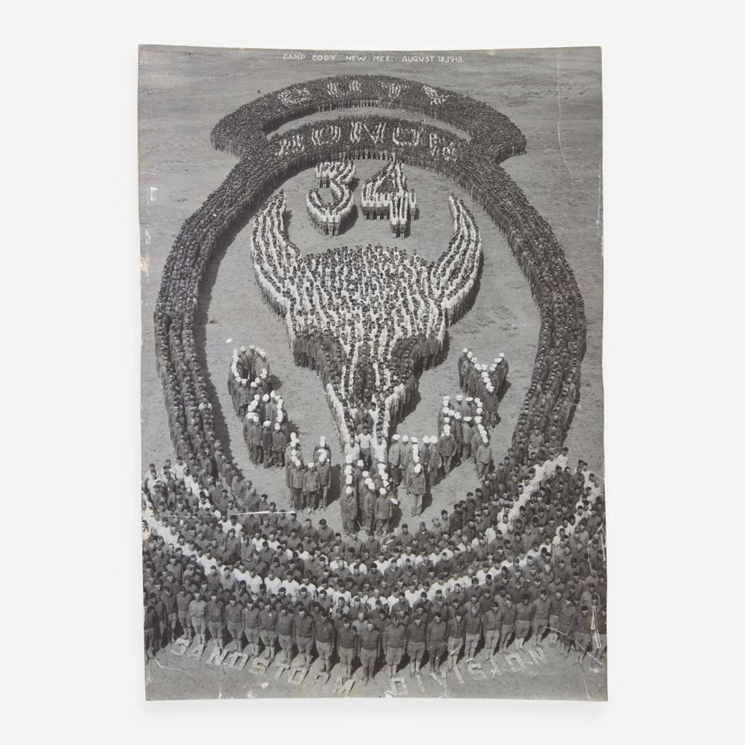 [Americana] Mole, Arthur, and John Thomas, et al. Group of 10 “Living Insignia” Photographs