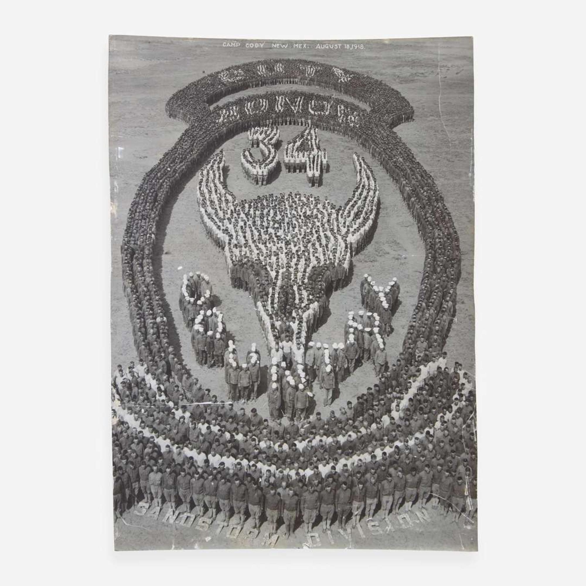 [Americana] Mole, Arthur, and John Thomas, et al. Group of 10 “Living Insignia” Photographs