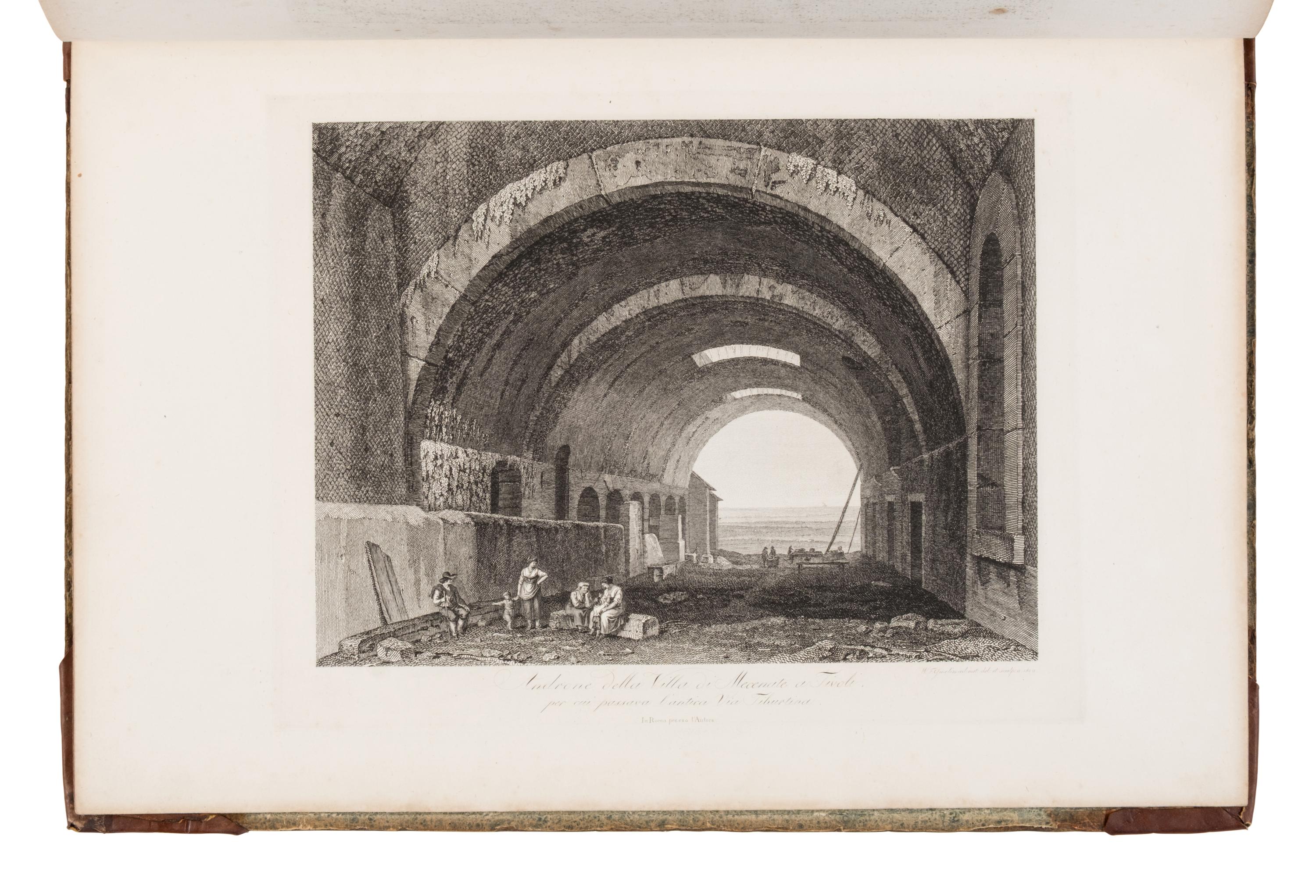[Prints] Gmelin, Wilhelm Friedrich. ( Dissertazioni di Tivoli e di Albano in dodici Tavole )