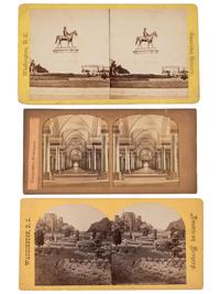 [CIVIL WAR]. A group of over 50 stereoviews, highlighted by images of the Grand Review, and the US Arsenal and Navy Yard, Washington, DC, incl. cannon.