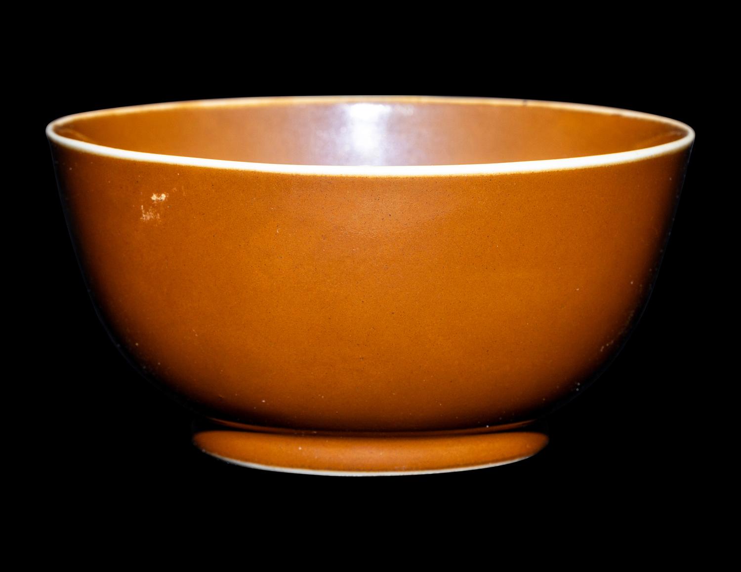 A Chinese Persimmon Glazed Porcelain Bowl