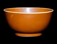 A Chinese Persimmon Glazed Porcelain Bowl