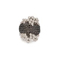 DIAMOND AND BLACK DIAMOND RING