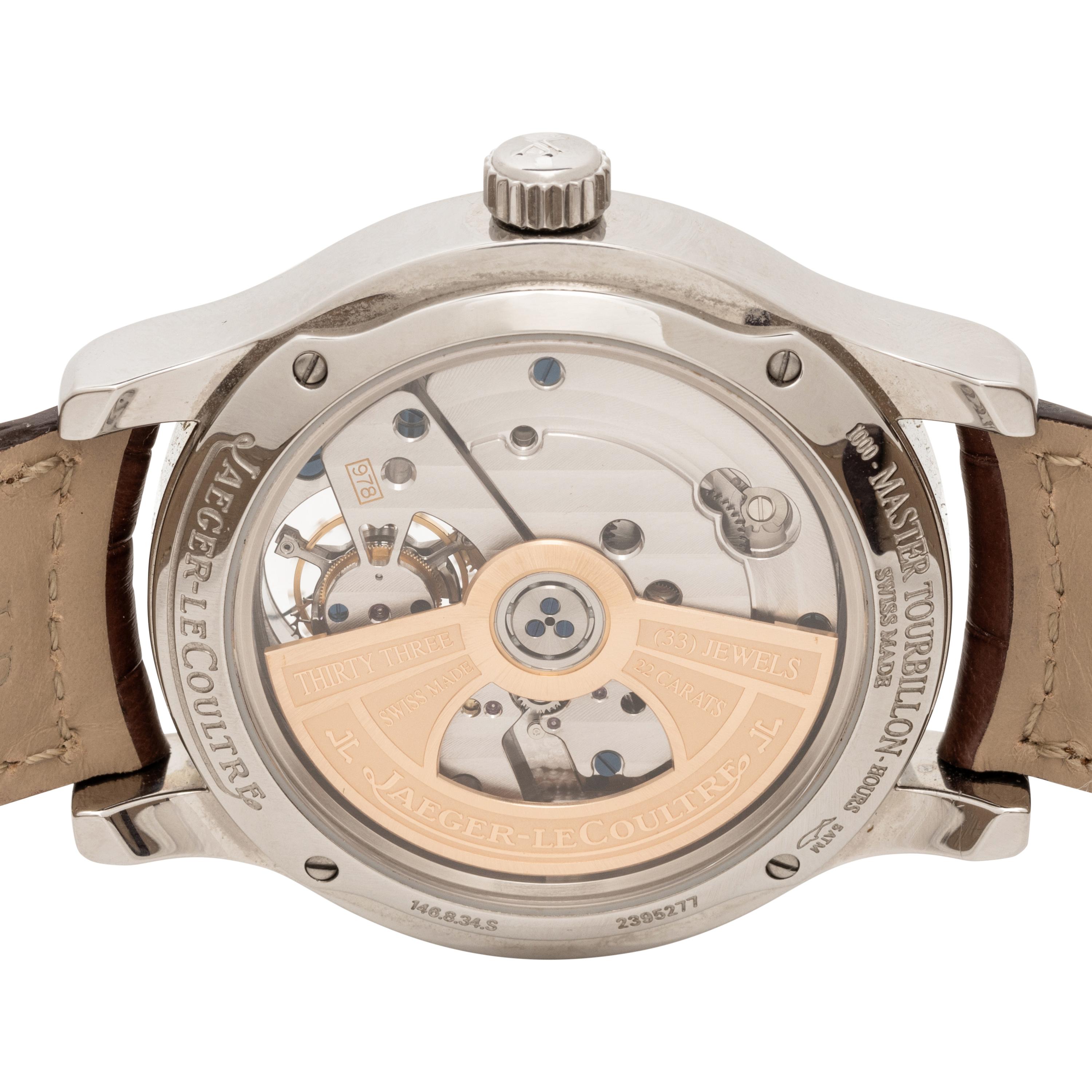JAEGER-LECOULTRE, REF. Q1658420 STAINLESS STEEL 'MASTER TOURBILLON' WATCH, BOX & PAPERS