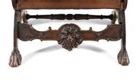 A Venetian Carved Walnut Armchair