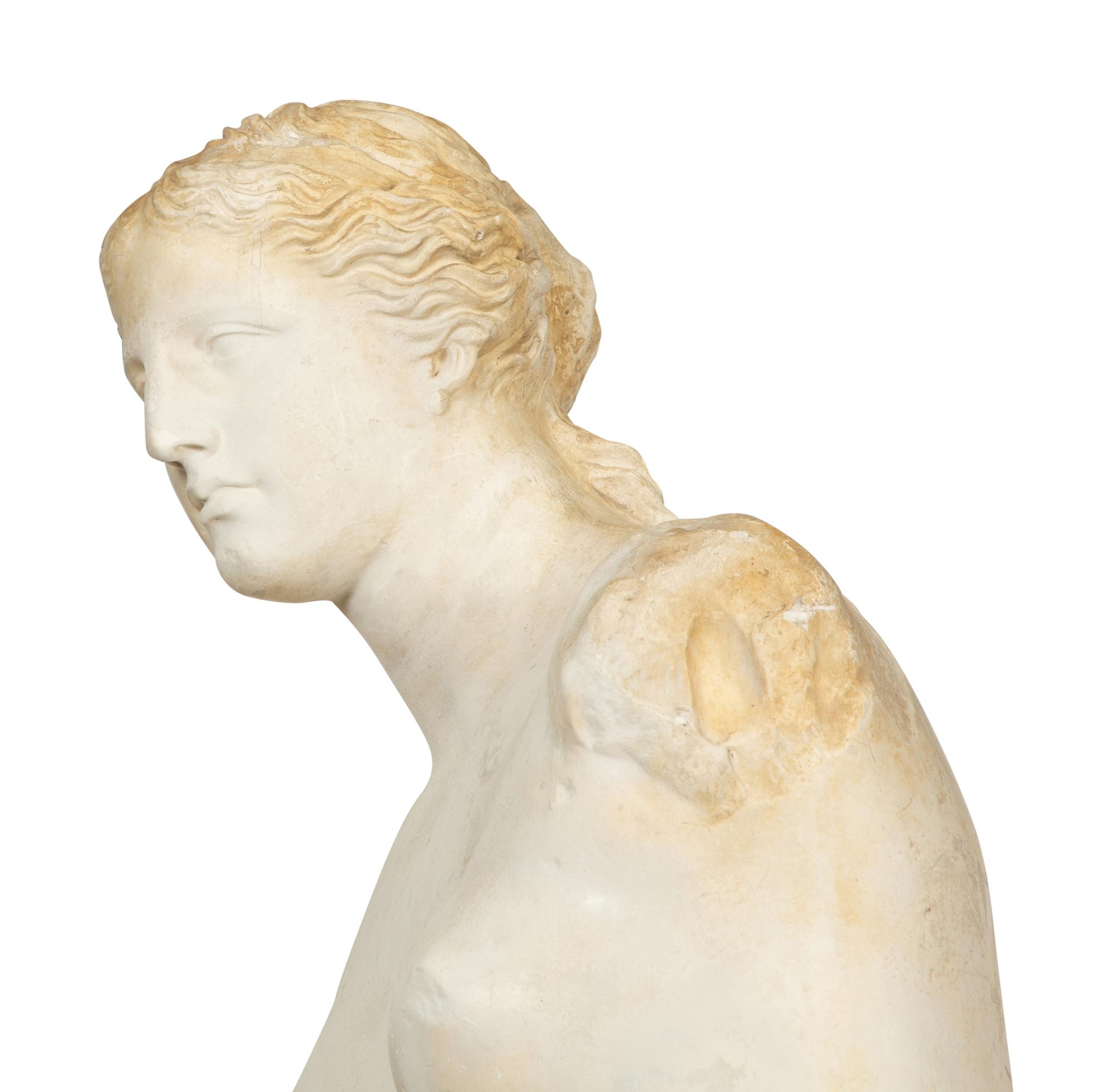 A Plaster Sculpture of Venus de Milo After the Antique From the Musee du Louvre, Atelier de Moulage