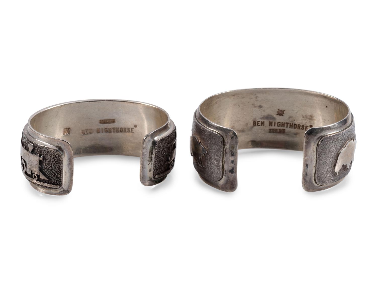 Pair of Sterling Silver Cuff Bracelets