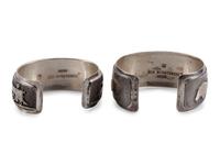 Pair of Sterling Silver Cuff Bracelets