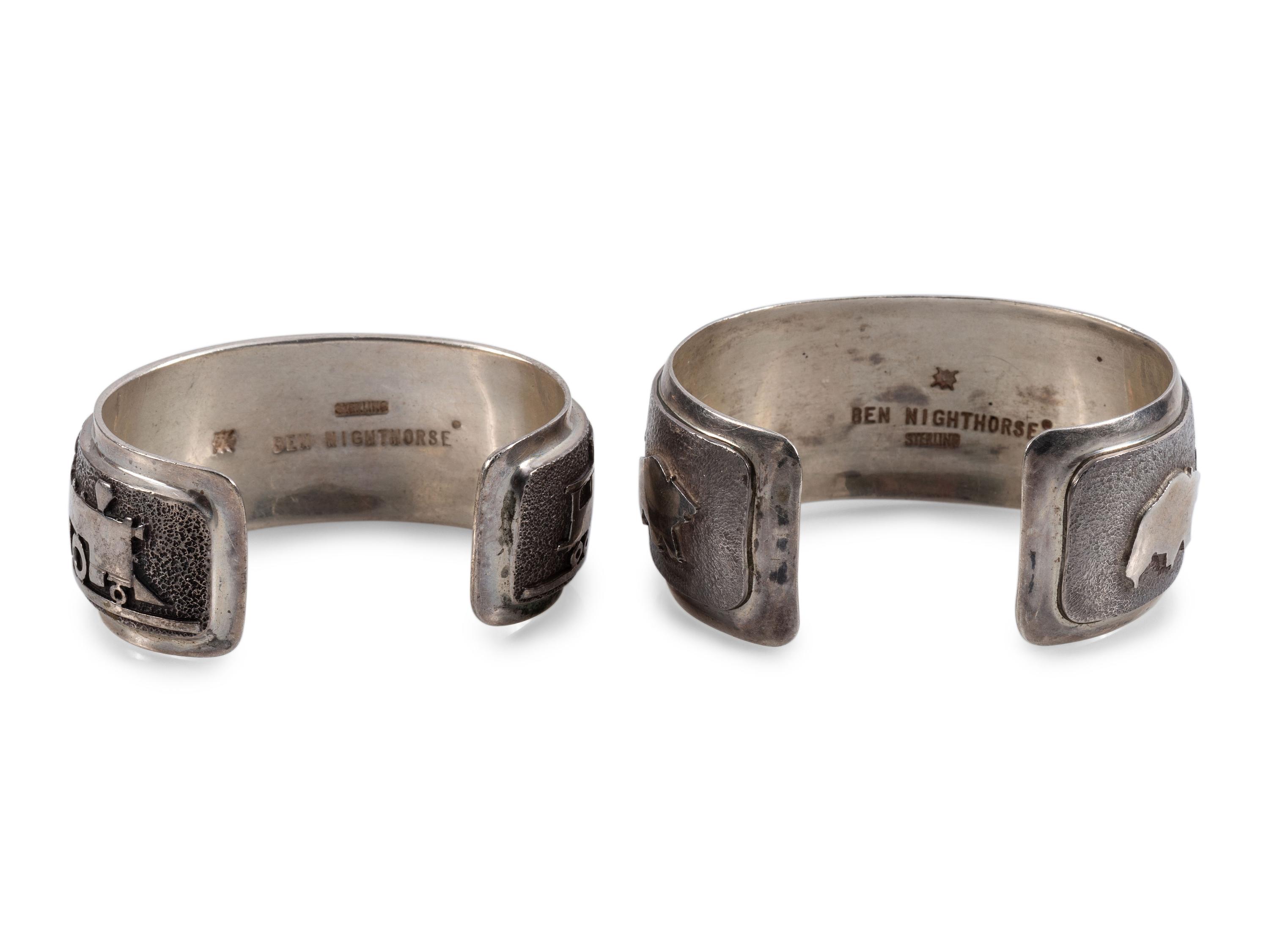 Pair of Sterling Silver Cuff Bracelets