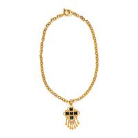 Chanel, Byzantine Cross Logo Pendant Necklace