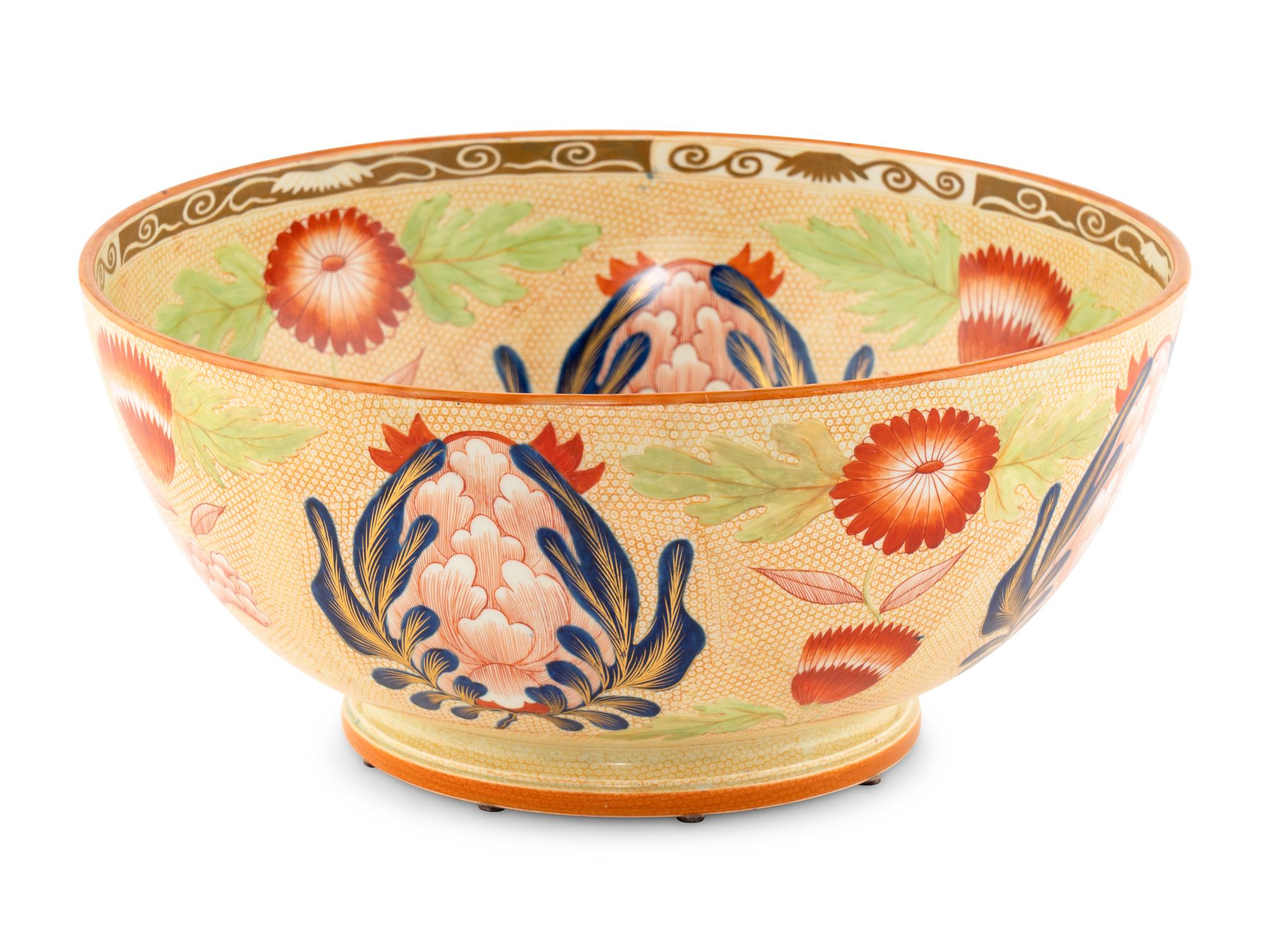 A Wedgwood Transfer-Decorated Earthenware Centerpiece Bowl