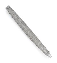 PLATINUM AND DIAMOND BRACELET