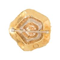 BICOLOR GOLD BROOCH