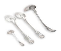Two English Silver Serving Spoons