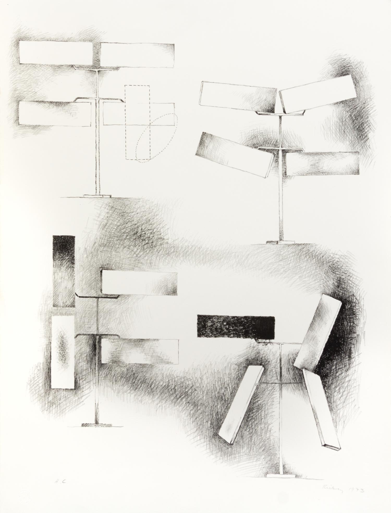 George Rickey, (American, 1907-2002), Untitled, 1973