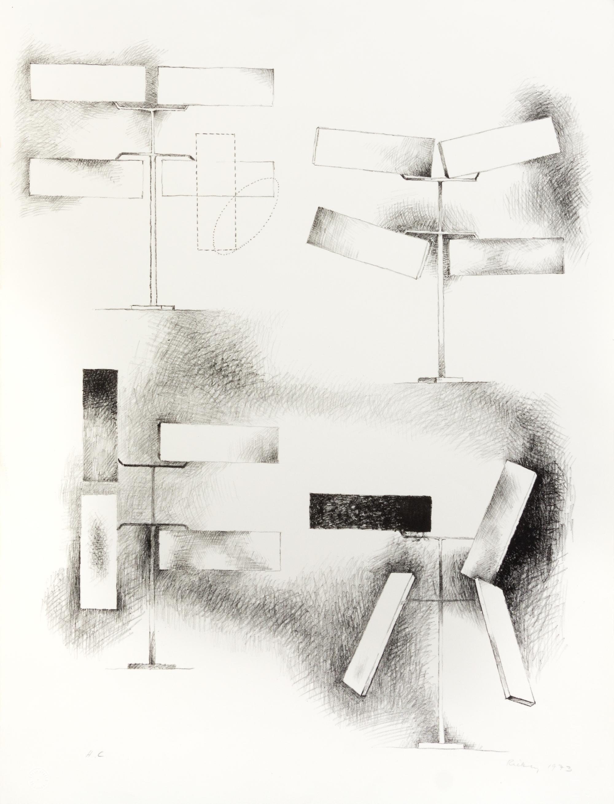 George Rickey, (American, 1907-2002), Untitled, 1973