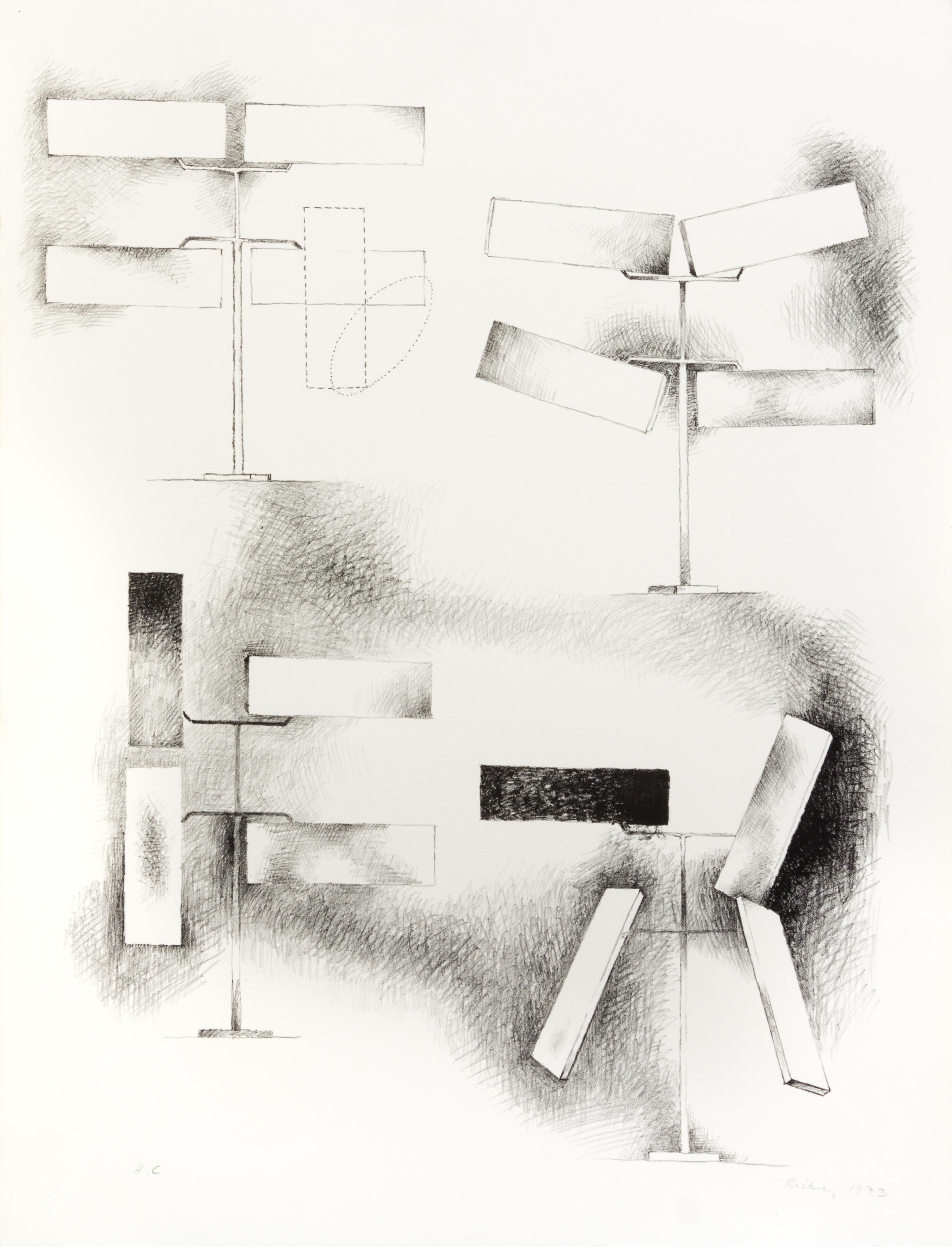 George Rickey, (American, 1907-2002), Untitled, 1973