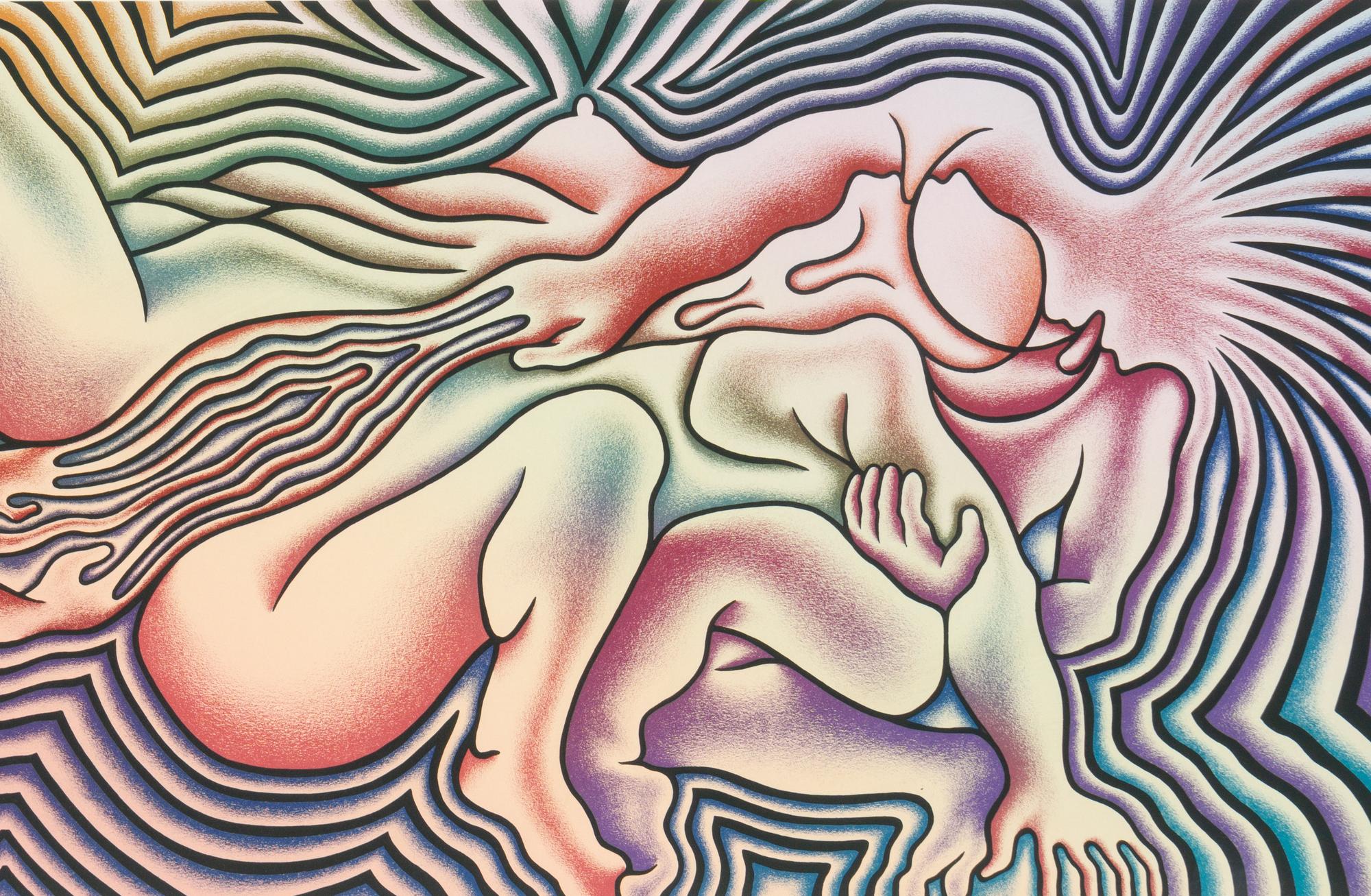 The Creation , Birth Tear/Tear , Birth Trinity , Guided by the Goddess , and Earth Birth (a group of 5 works from The Birth Project ), 1985