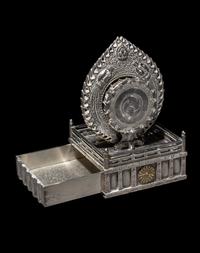 An Imperial Japanese Silver Bonbonnière