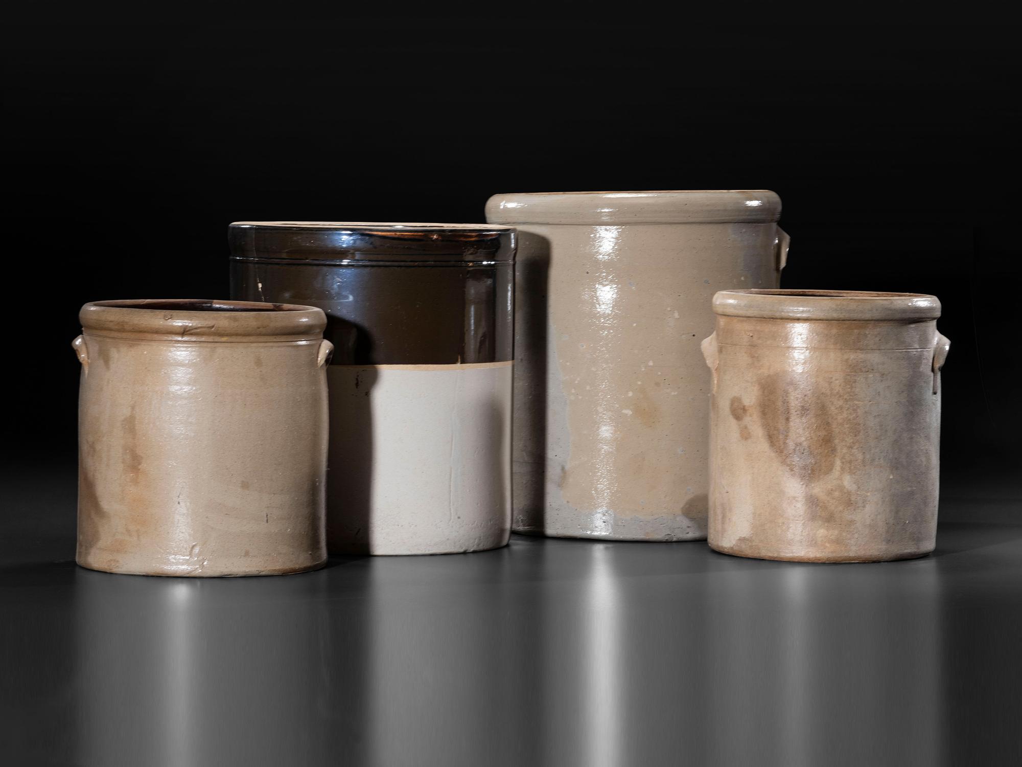 Twelve Stoneware Vessels