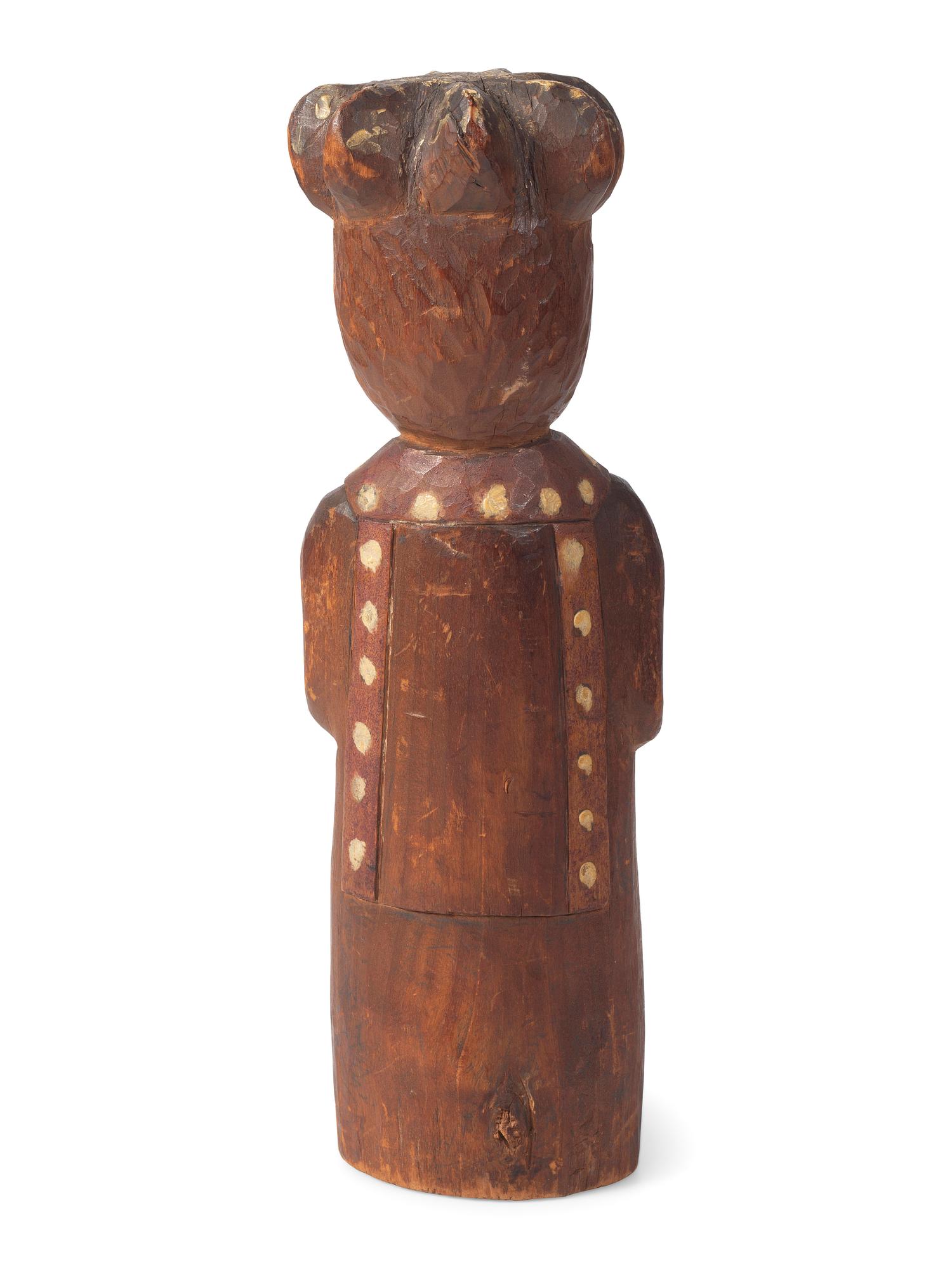Northwest Coast Carved and Painted Wood Figure