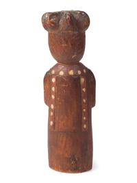 Northwest Coast Carved and Painted Wood Figure
