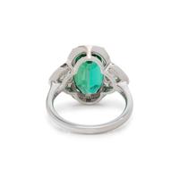 TOURMALINE AND DIAMOND RING