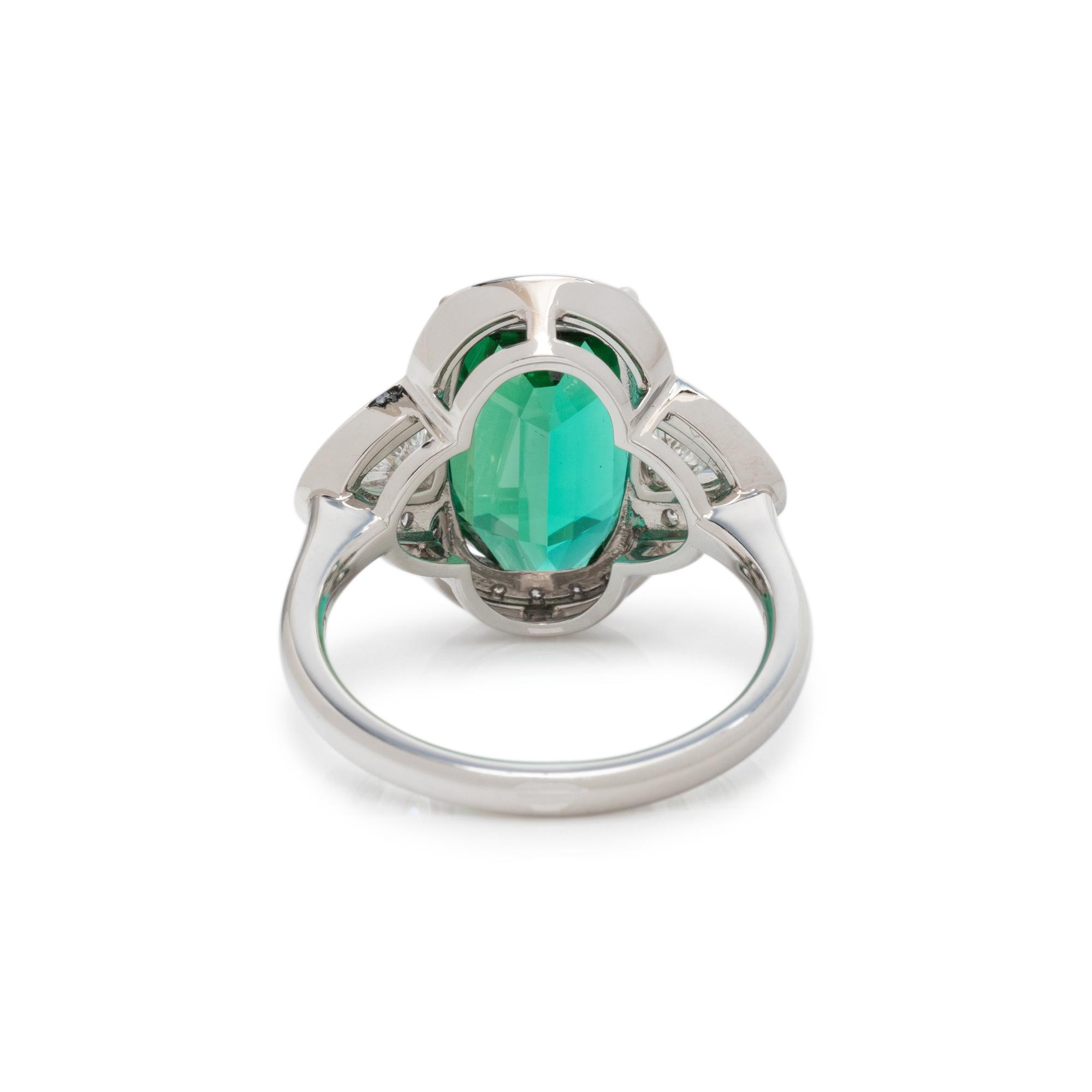 TOURMALINE AND DIAMOND RING